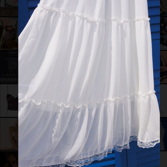 NWT Chicwish Maxi Chiffon Bridal Dress Small - Picture 4 of 8